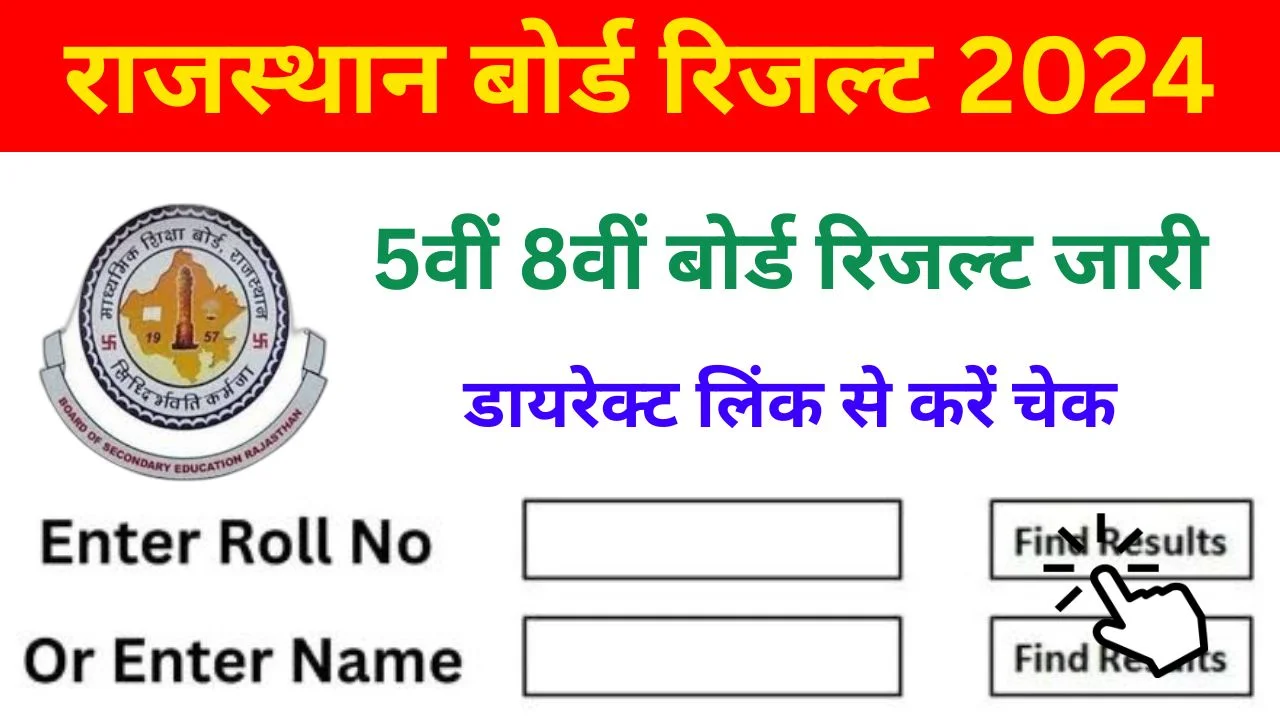 RBSE Class 5th Result 2024